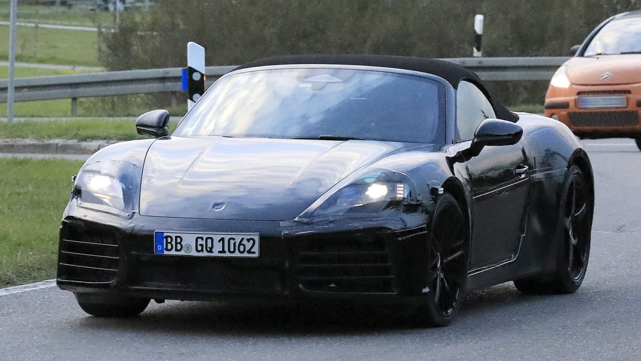 Pure Electric Porsche 718 Boxster Spied Testing Again Auto Express